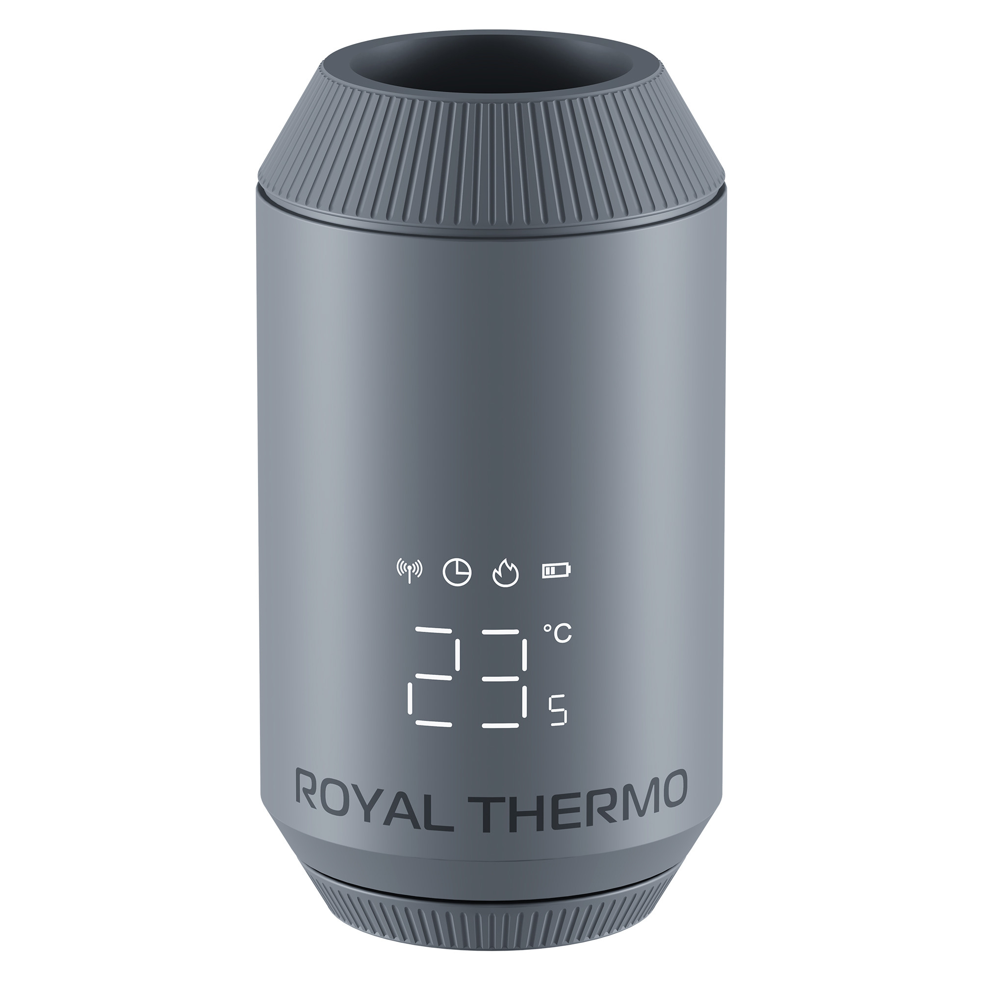 Термостат радиаторный электронный Royal Thermo Smart Heat 2.0, серебристый