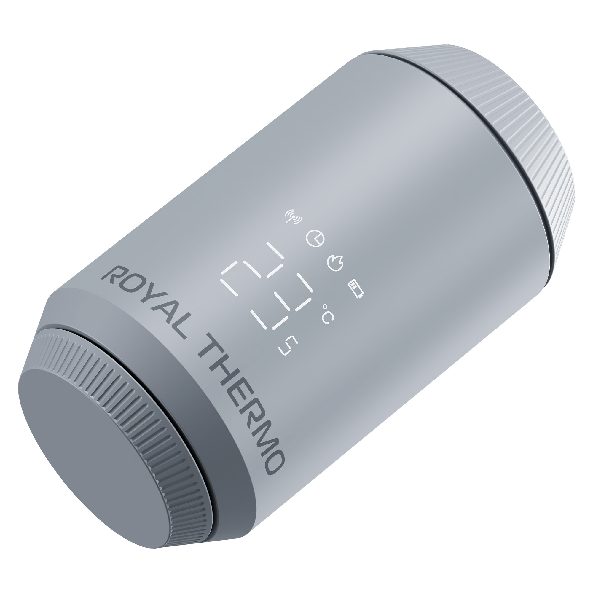 Термостат радиаторный электронный Royal Thermo Smart Heat 2.0, серебристый